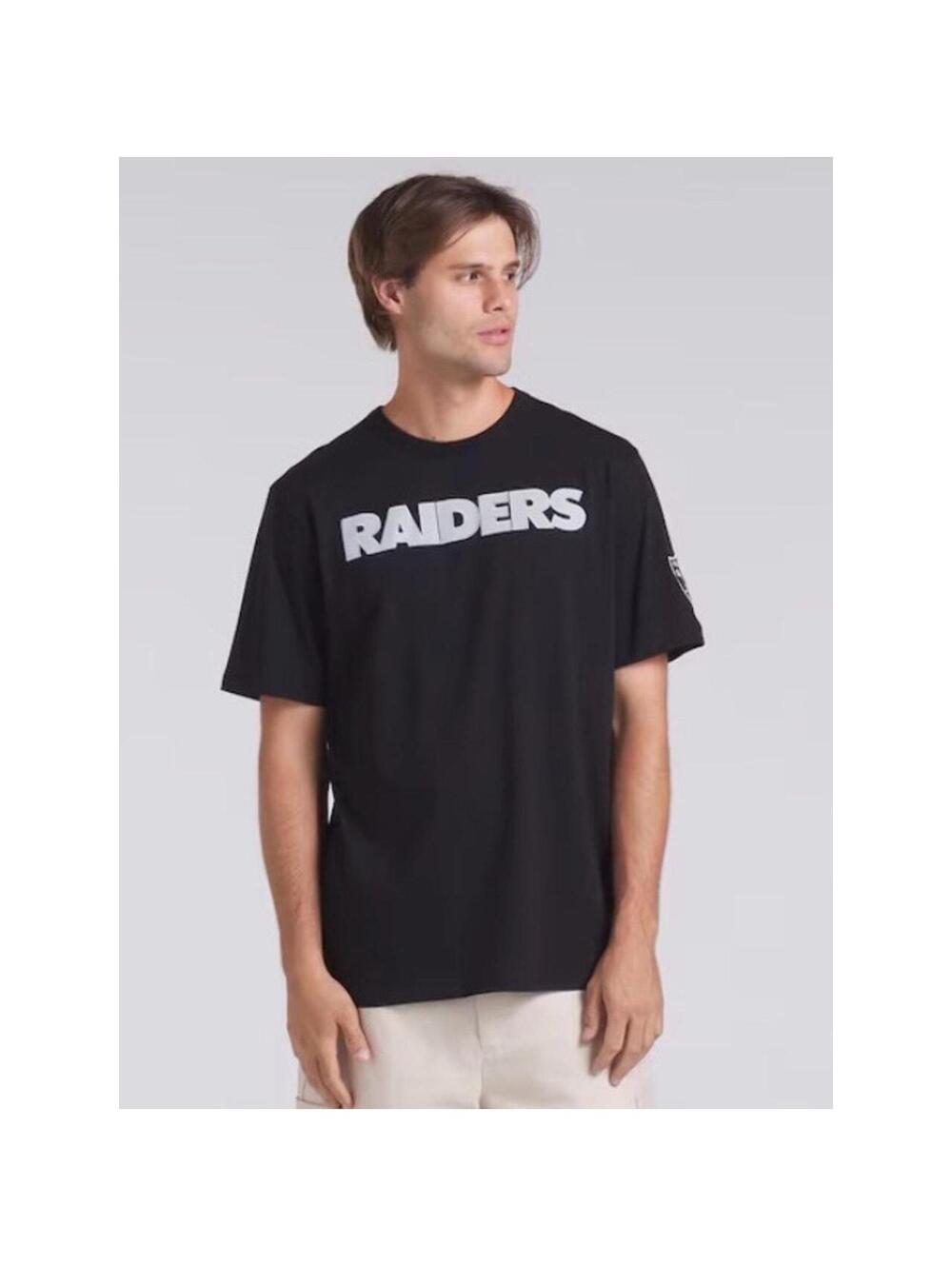 Fanatics NFL Las Vegas Raiders Logo Black Short Sleeve T-Shirt Men’s 2XL
